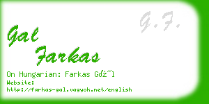 gal farkas business card